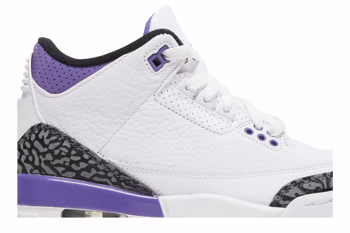 Air Jordan 3 GS Dark Iris, view 3