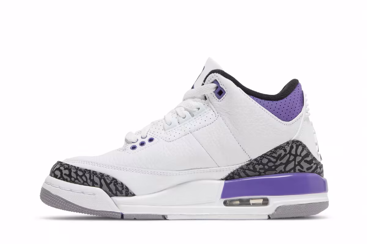 Air Jordan 3 GS Dark Iris, view 4