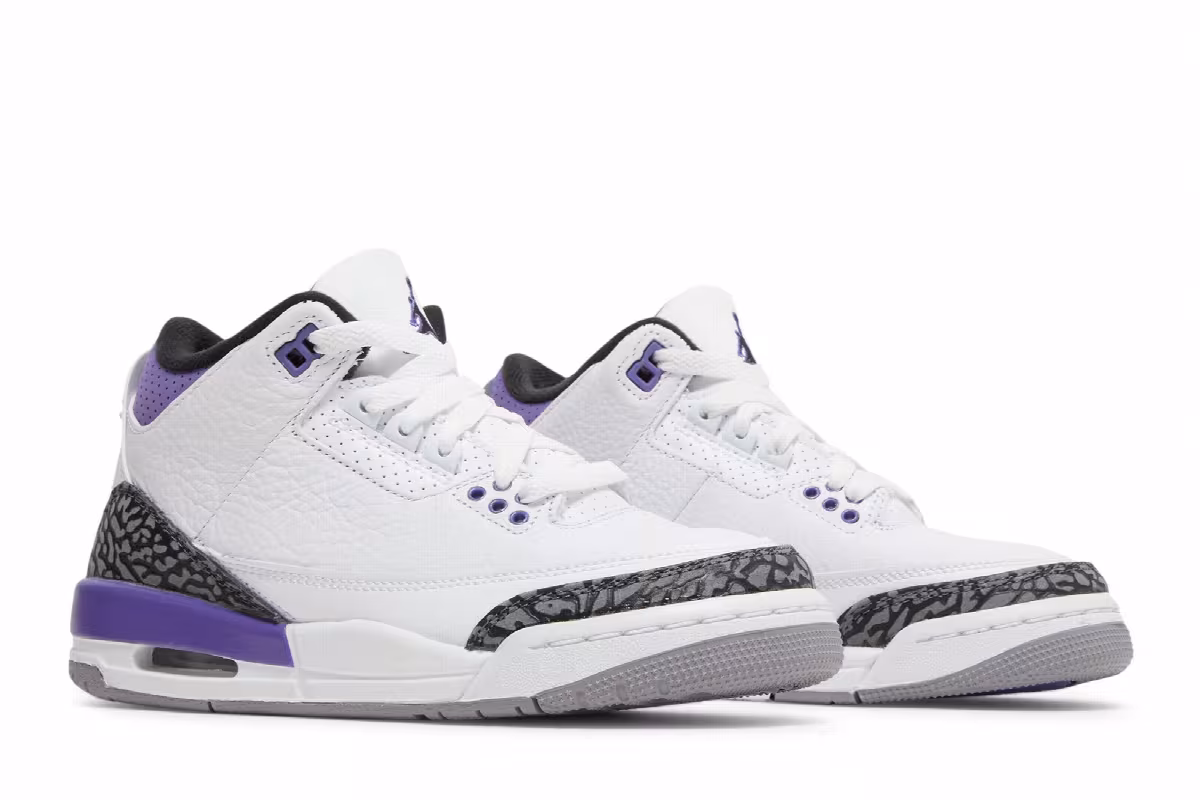 Air Jordan 3 GS Dark Iris, view 9