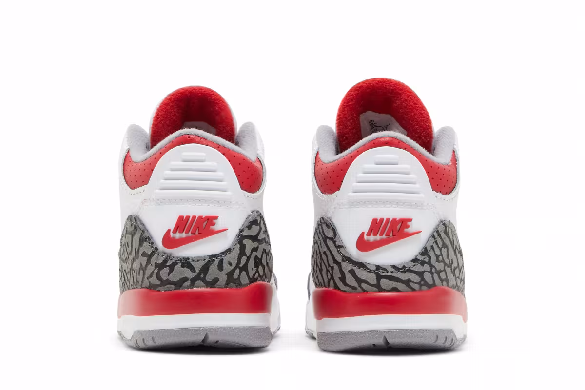 Air Jordan 3 TD Fire Red 2022, view 7