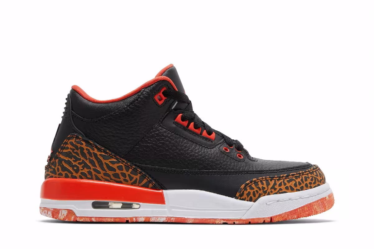 Air Jordan 3 GS Kumquat, view 2