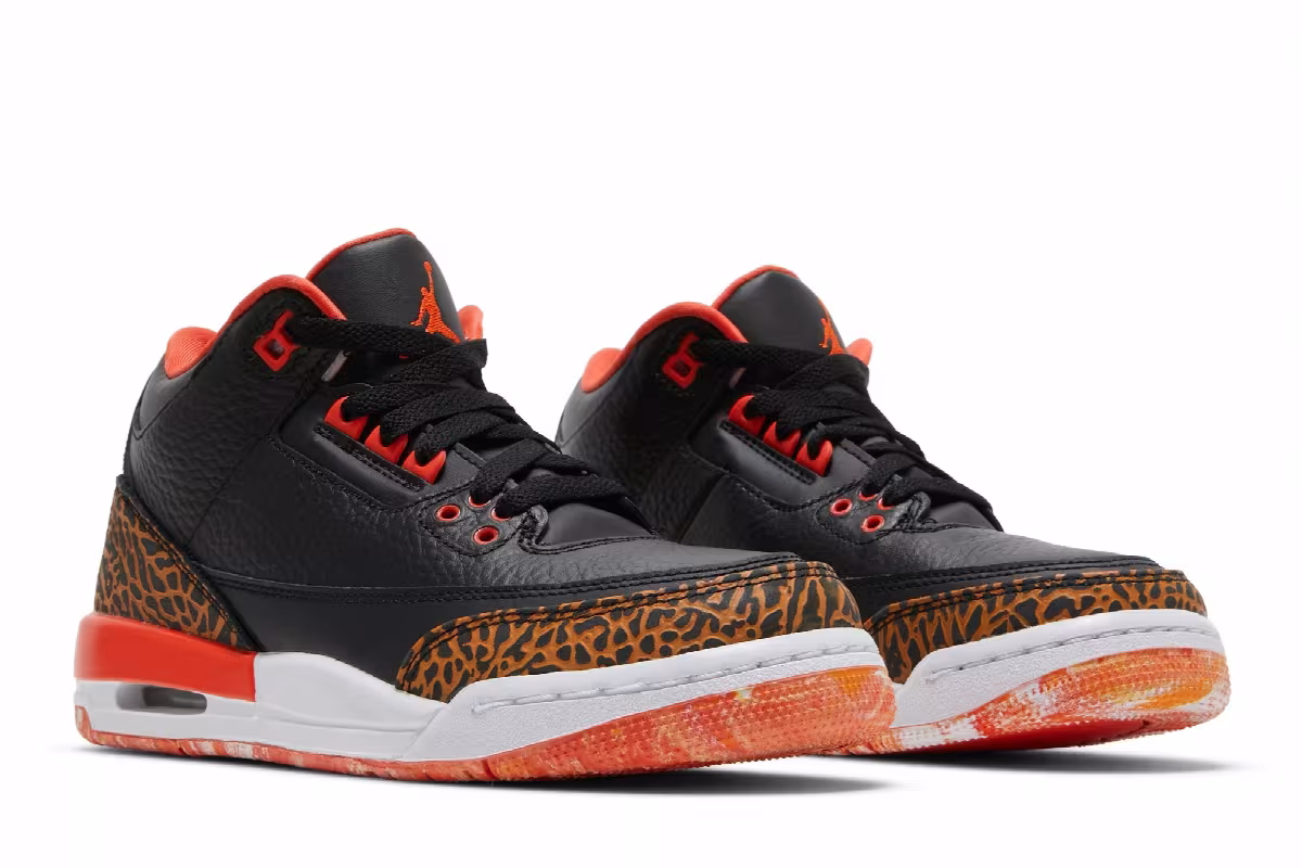 Air Jordan 3 GS Kumquat, view 9