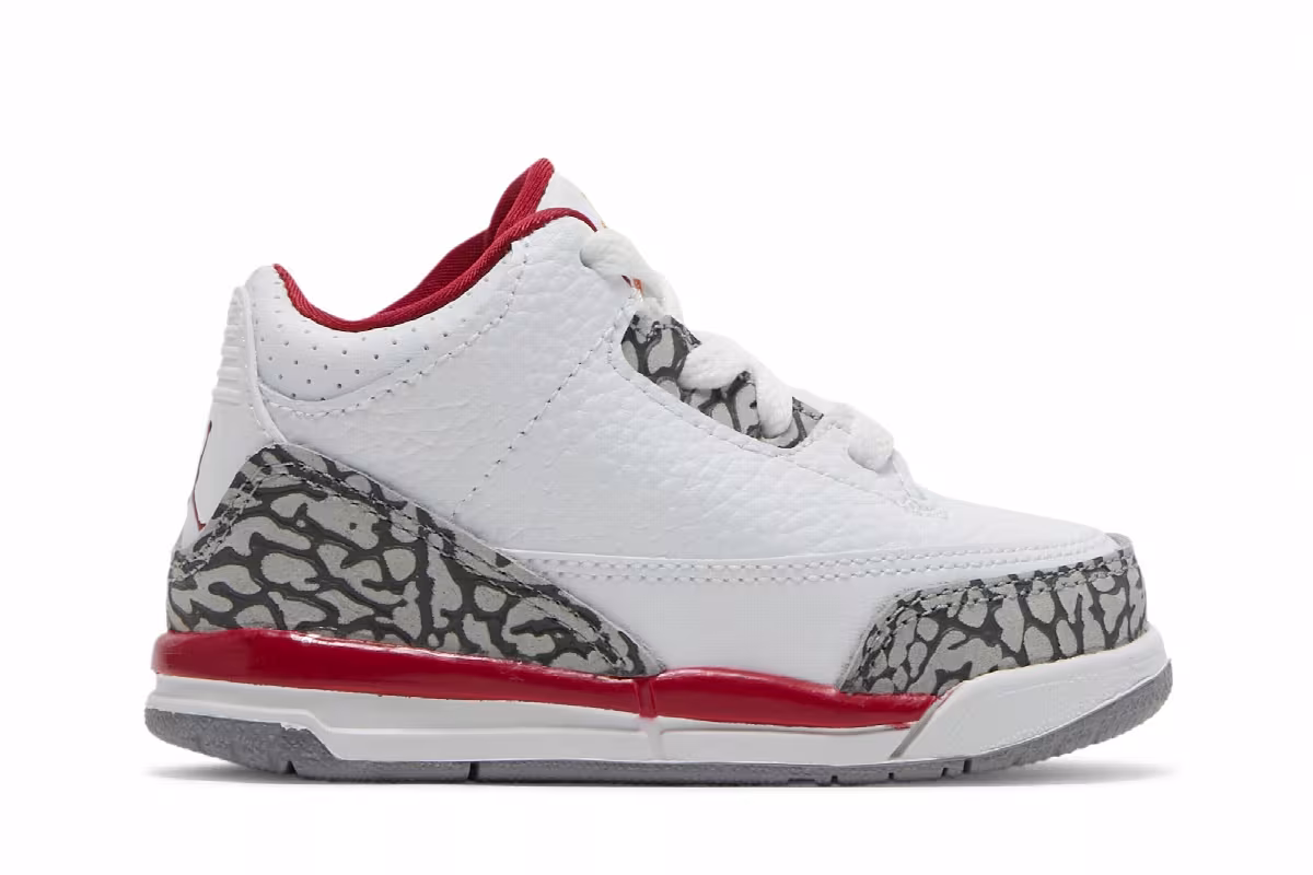 Air Jordan 3 TD Cardinal Red, view 2