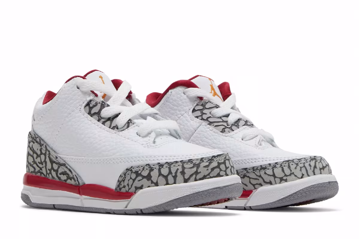 Air Jordan 3 TD Cardinal Red, view 9