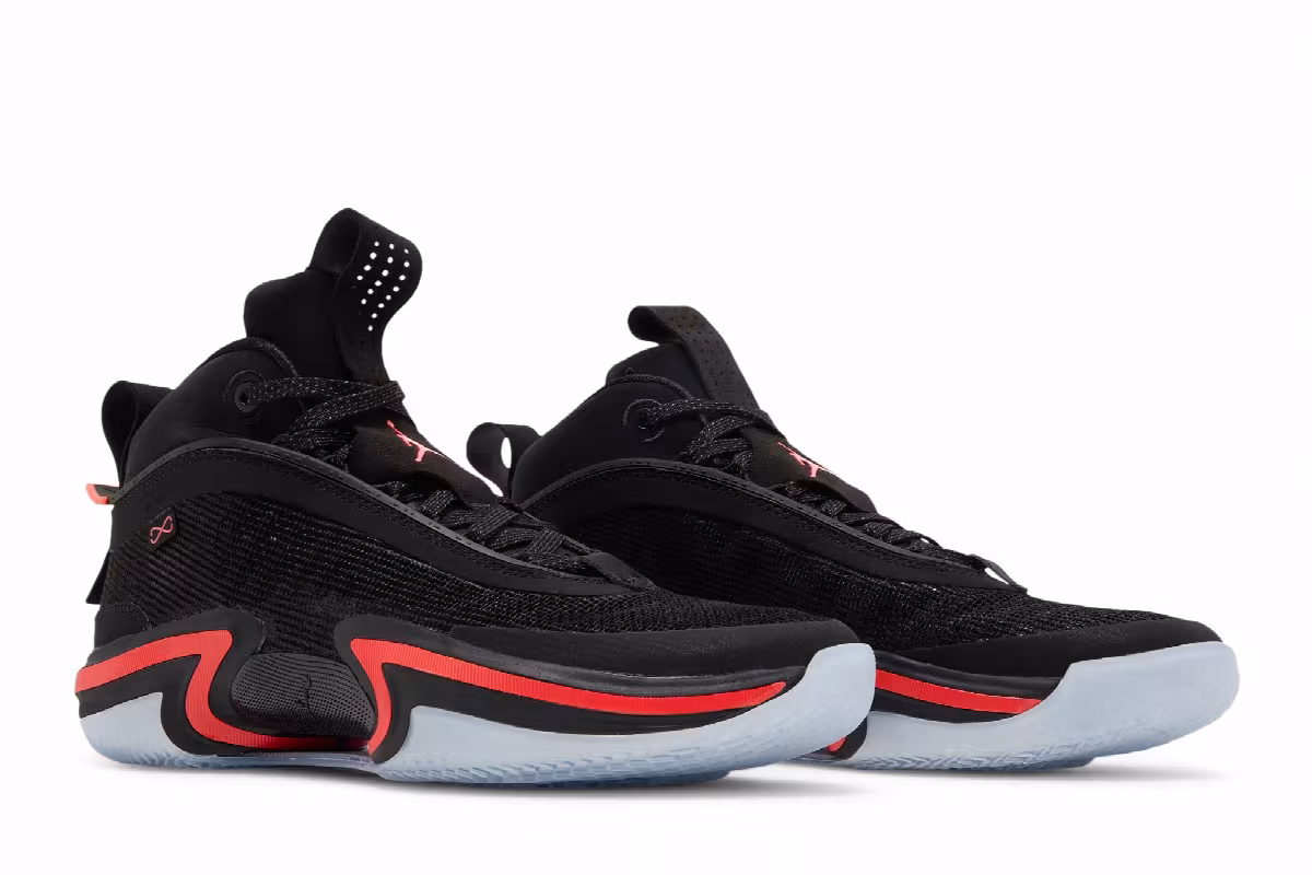 Air Jordan 36 Black Infrared, view 9