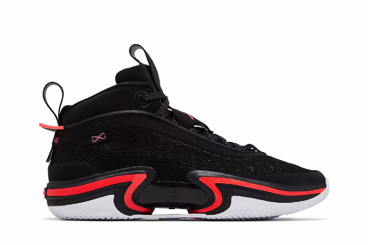 Air Jordan 36 PF Black Infrared, view 2