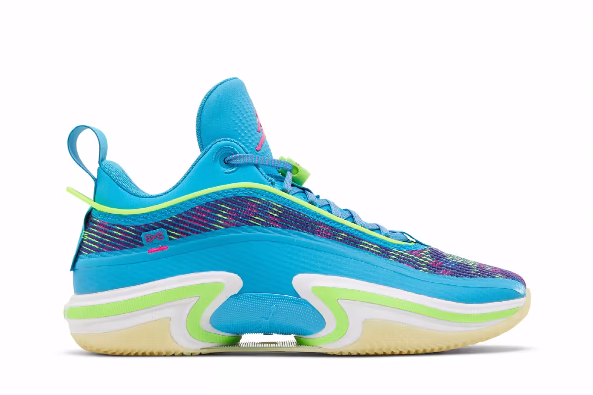 Luka Doncic x Air Jordan 36 Low Laser Blue, view 2