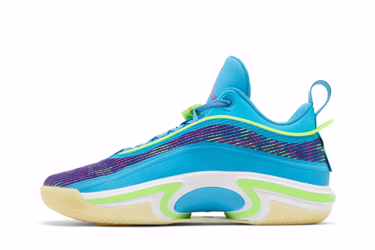 Luka Doncic x Air Jordan 36 Low Laser Blue, view 4