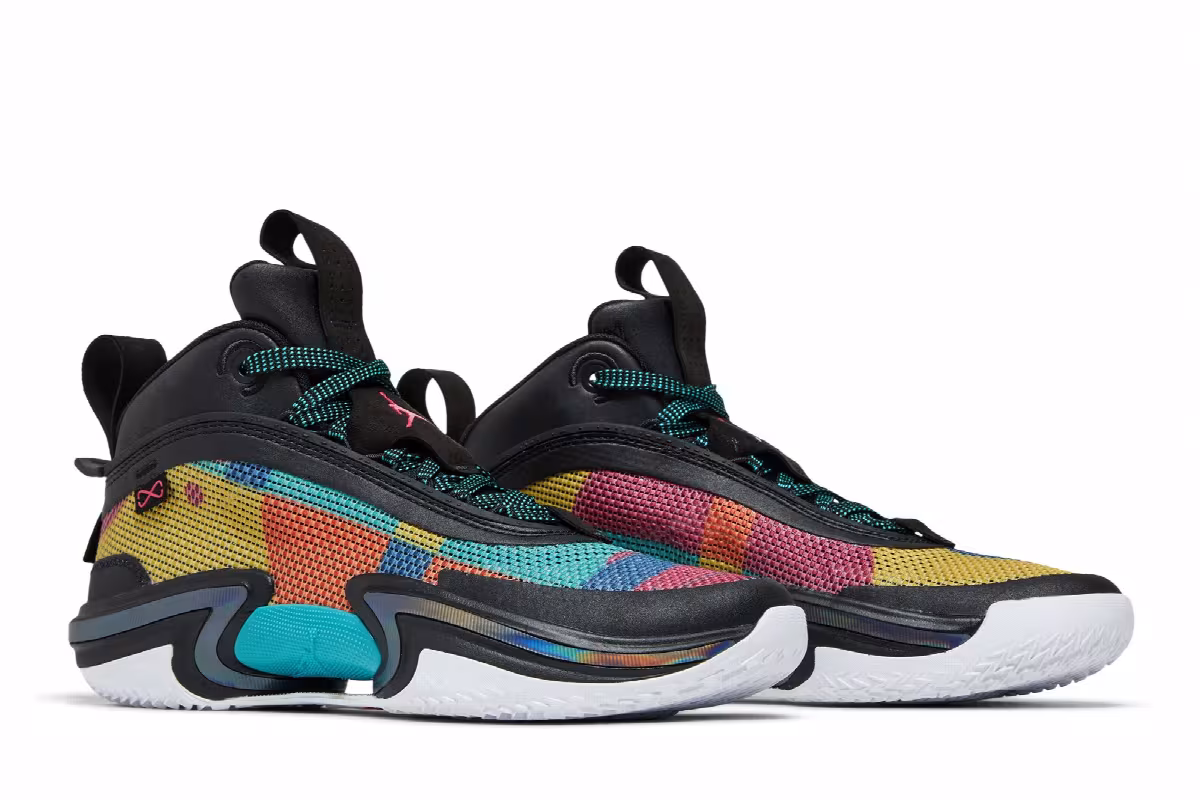 Air Jordan 36 GS Black Multi-Color, view 9