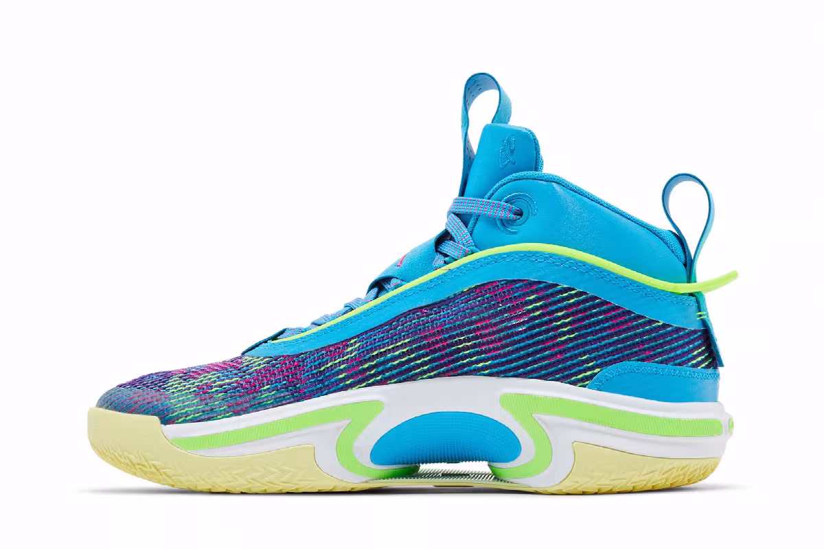 Luka Doncic x Air Jordan 36 GS Laser Blue, view 4