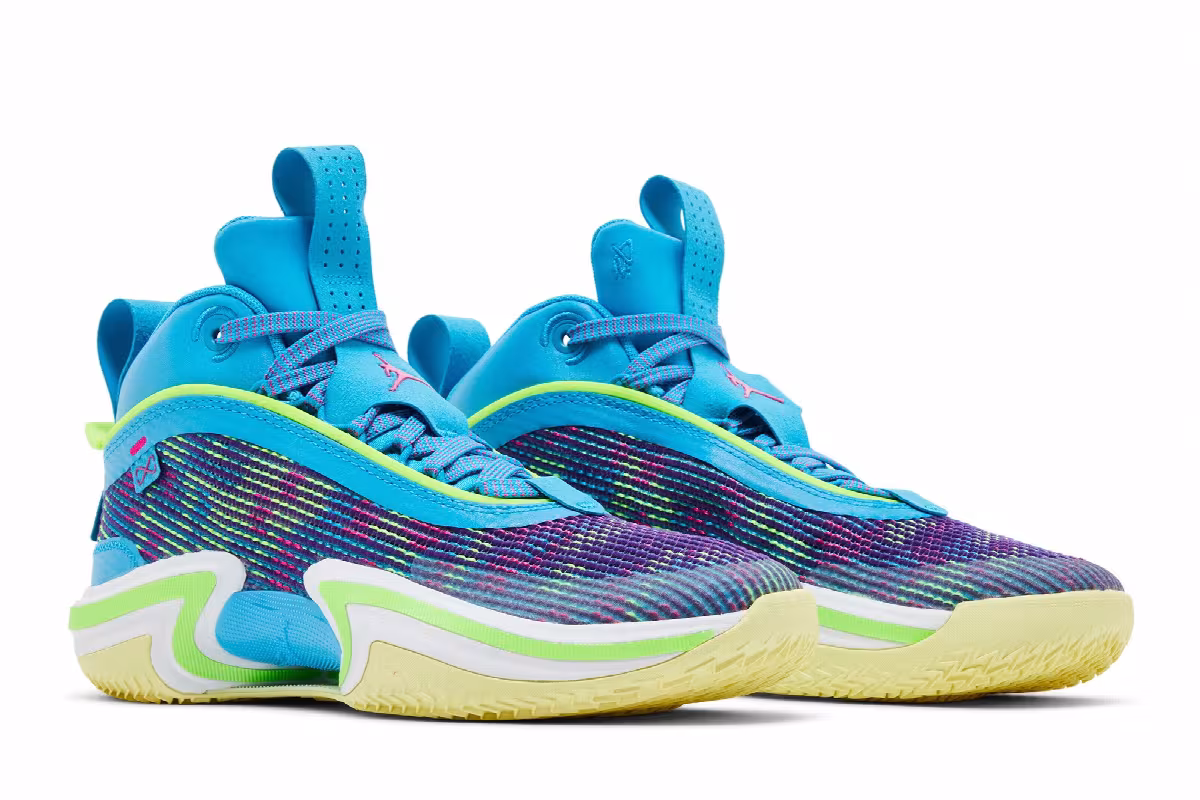 Luka Doncic x Air Jordan 36 GS Laser Blue, view 9
