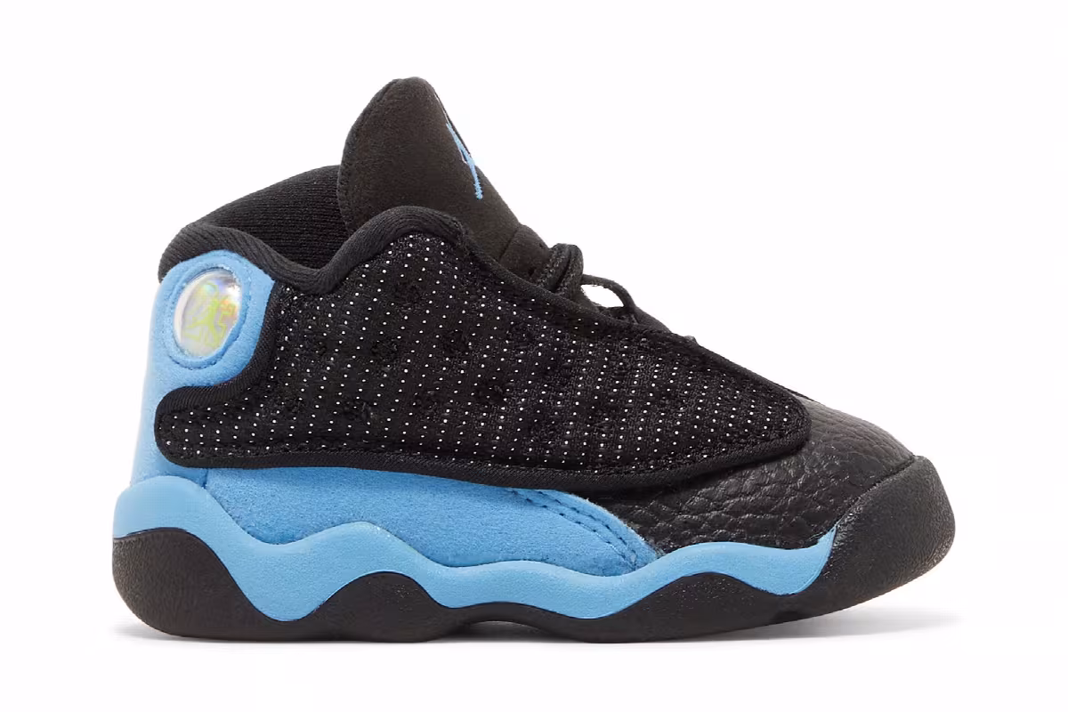 Air Jordan 13 TD Black University Blue, view 2