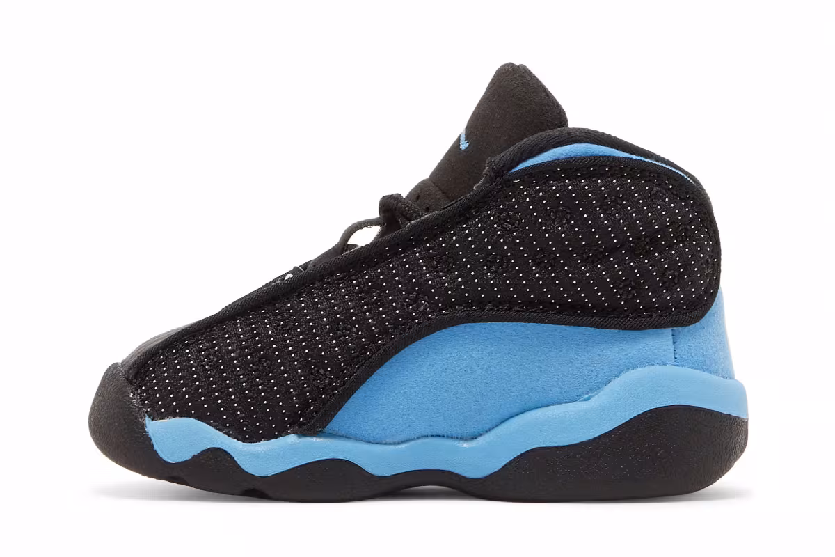 Air Jordan 13 TD Black University Blue, view 4