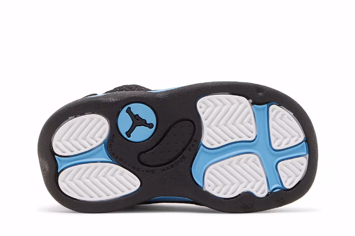 Air Jordan 13 TD Black University Blue, view 5