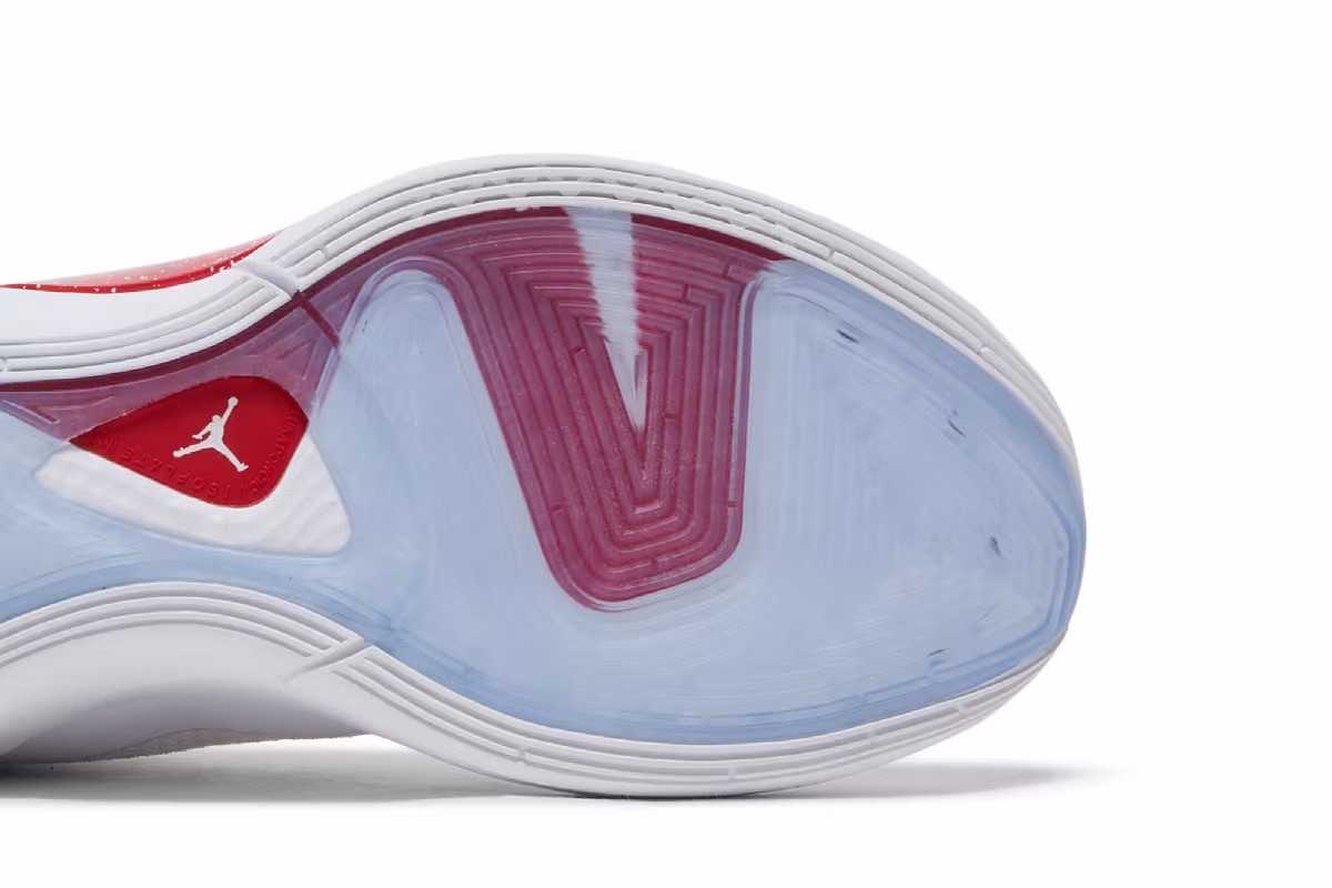 Air Jordan Luka 1 White Fire Red, view 6