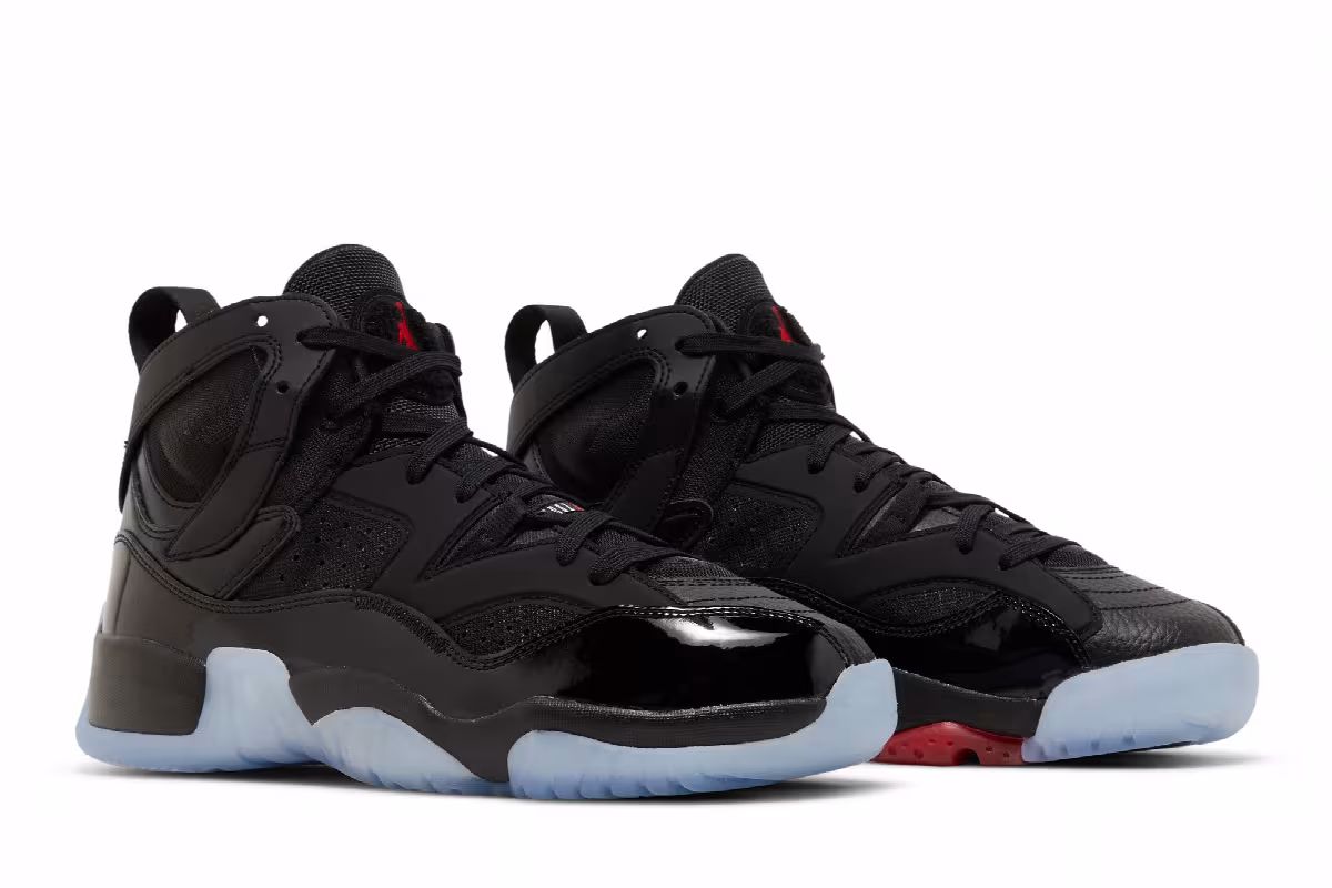 Air Jordan Jumpman Two Trey GS Black University Red, view 9
