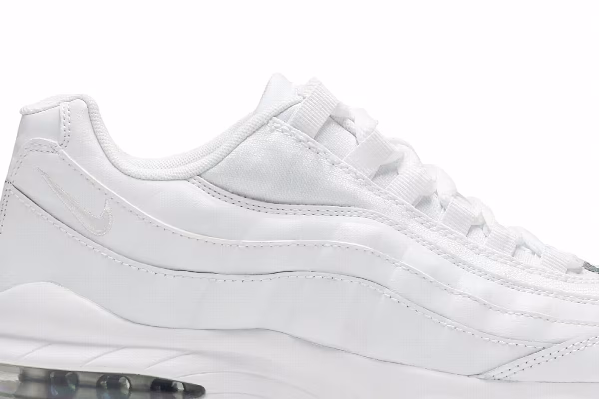 Nike Air Max 95 GS White Metallic Silver, view 3