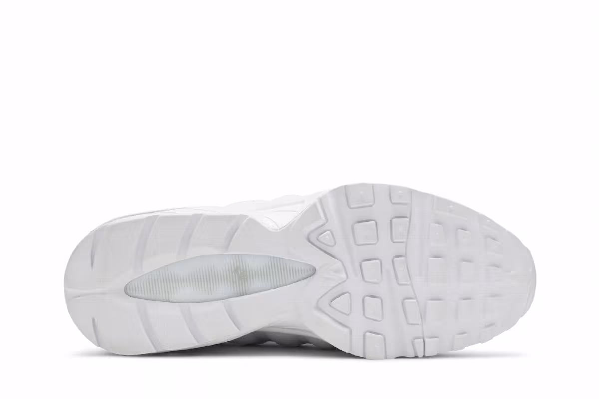 Nike Air Max 95 GS White Metallic Silver, view 5