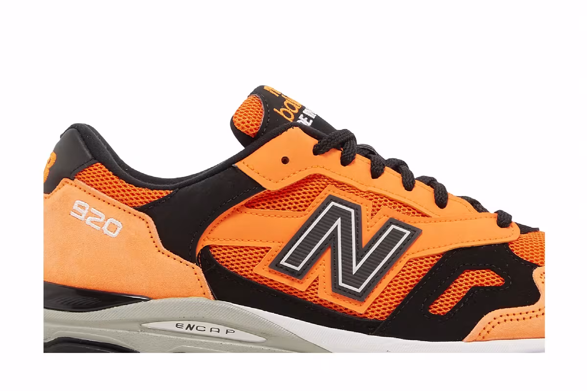 New Balance 920 Made In England Orange Black, view 3
