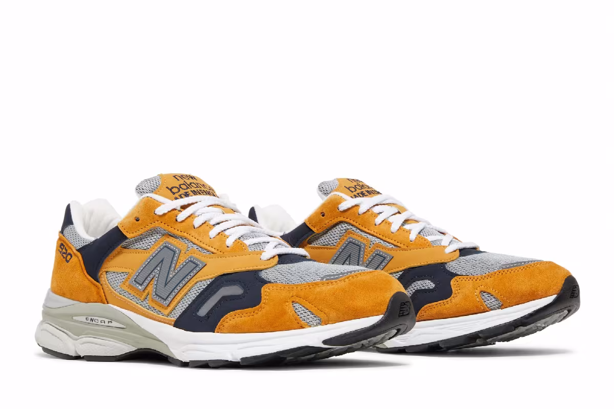 New Balance 920 Made in England Mustard Yellow, view 9