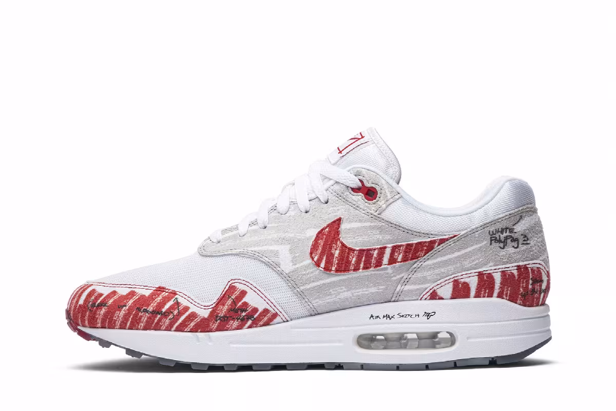 Nike Air Max 1 Sketch To Shelf - University Red, view 4