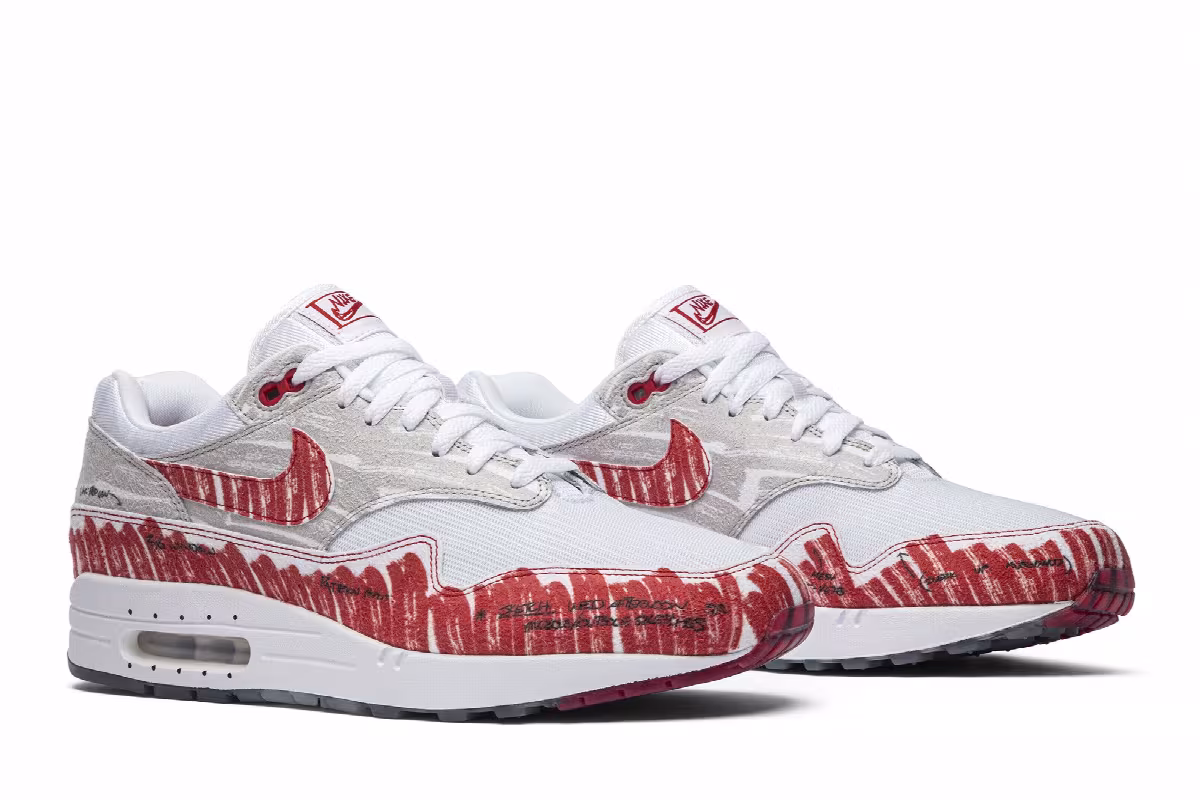 Nike Air Max 1 Sketch To Shelf - University Red, view 9