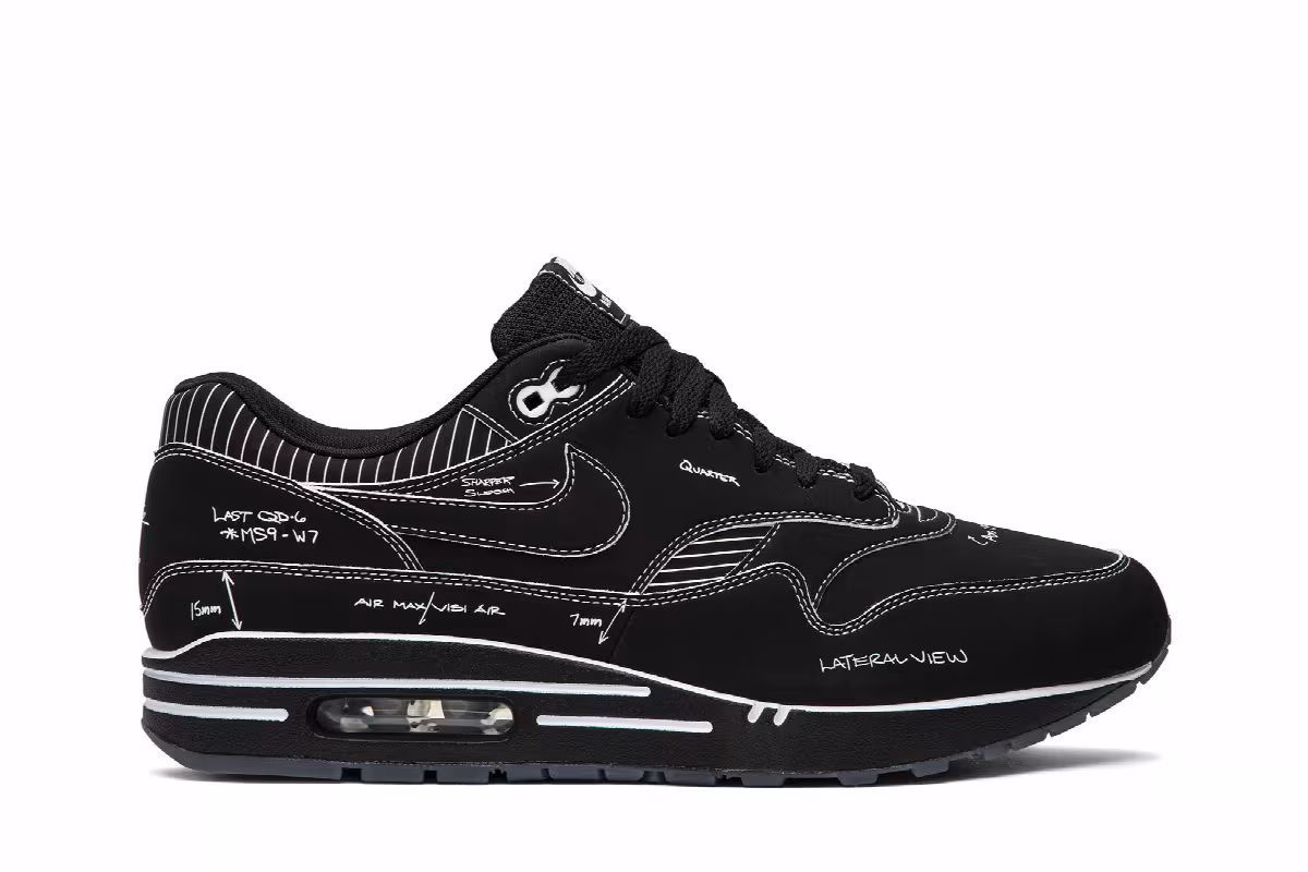 Nike Air Max 1 Sketch To Shelf - Black, view 2