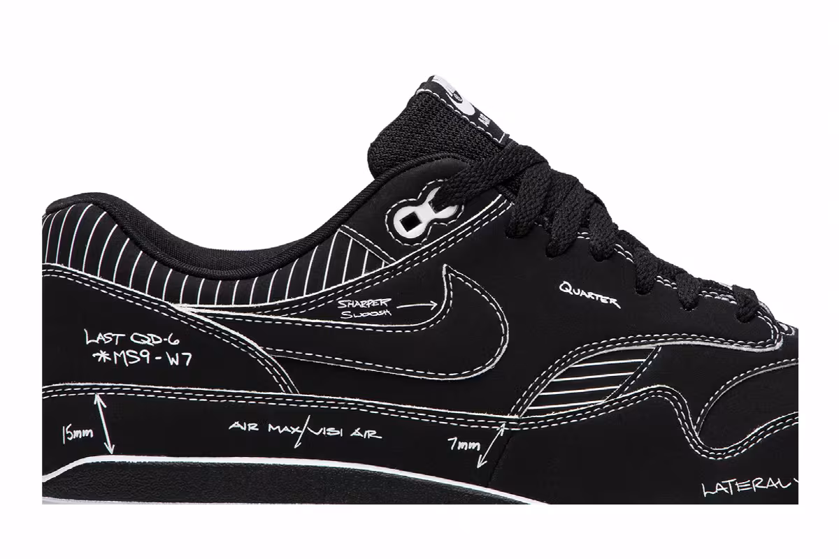 Nike Air Max 1 Sketch To Shelf - Black, view 3