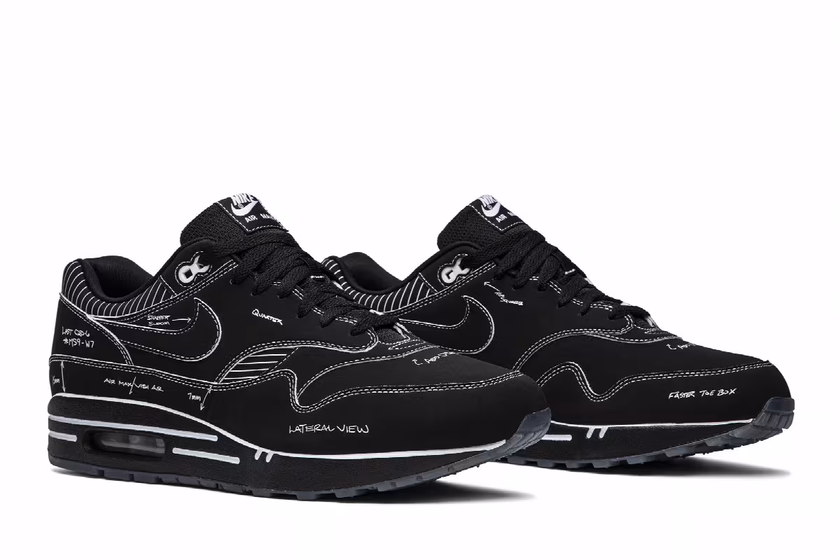Nike Air Max 1 Sketch To Shelf - Black, view 9