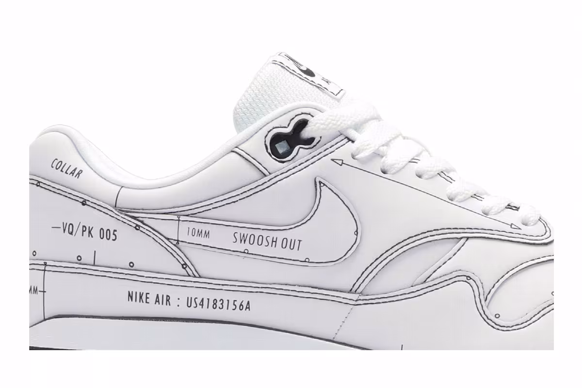 Nike Air Max 1 Sketch To Shelf - White, view 3