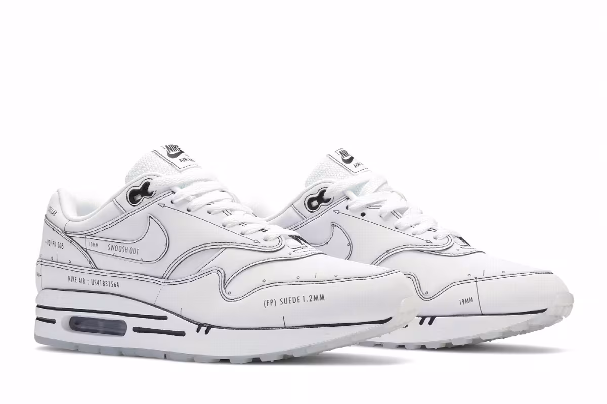 Nike Air Max 1 Sketch To Shelf - White, view 9
