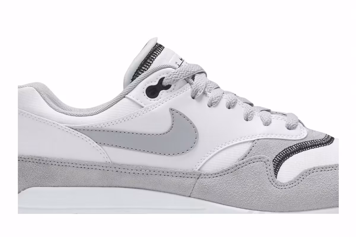 Nike Air Max 1 White Black Wolf Grey, view 3