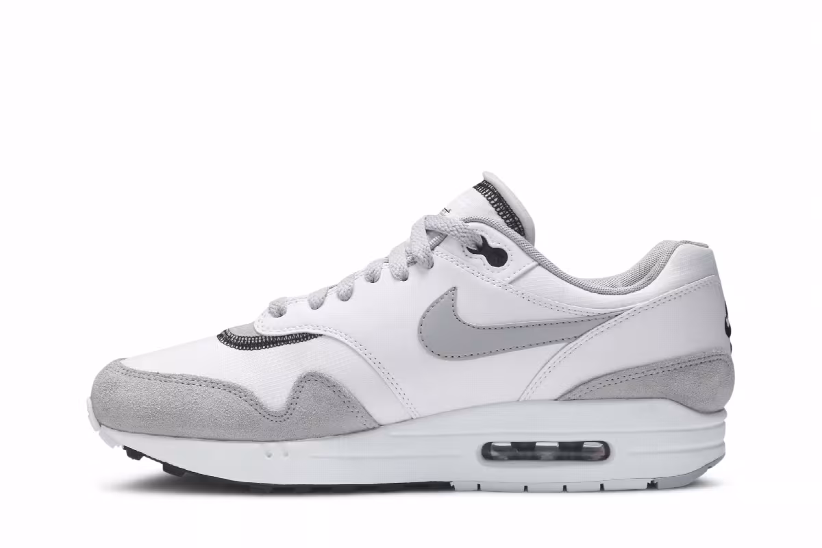 Nike Air Max 1 White Black Wolf Grey, view 4