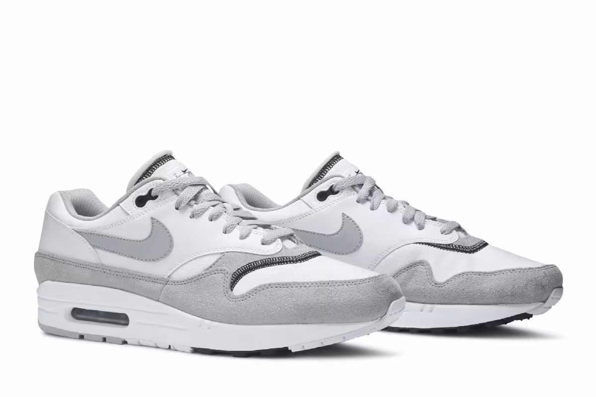 Nike Air Max 1 White Black Wolf Grey, view 9