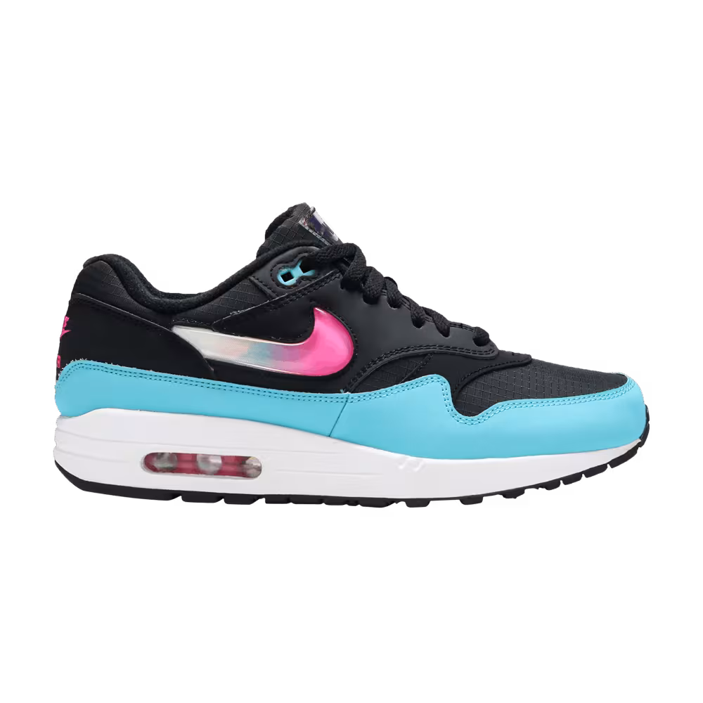 Nike Air Max 1 Jewel Swoosh - Black Blue Furry
