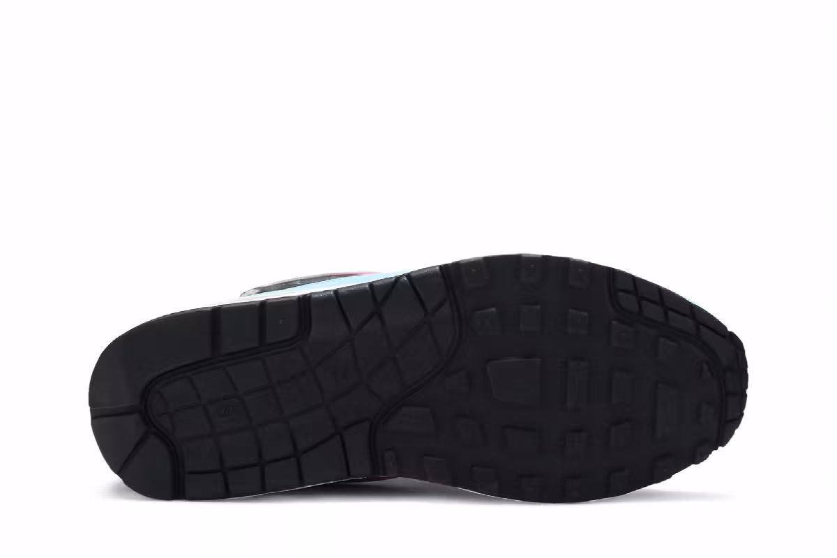 Nike Air Max 1 Jewel Swoosh - Black Blue Furry, view 5