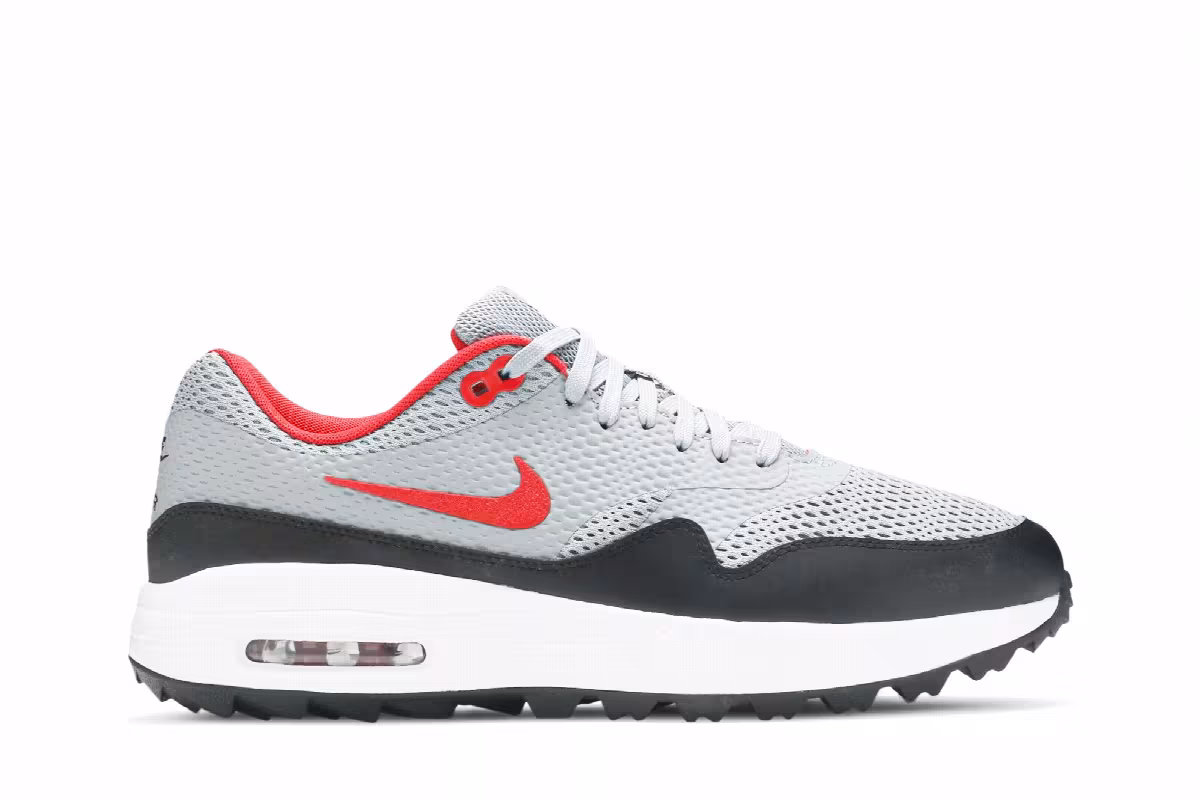 Nike Air Max 1 Golf Particle Grey Red, view 2