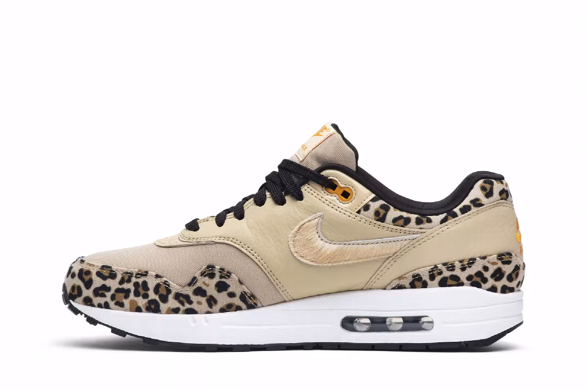 Nike Women's Air Max 1 Premium Leopard, view 4