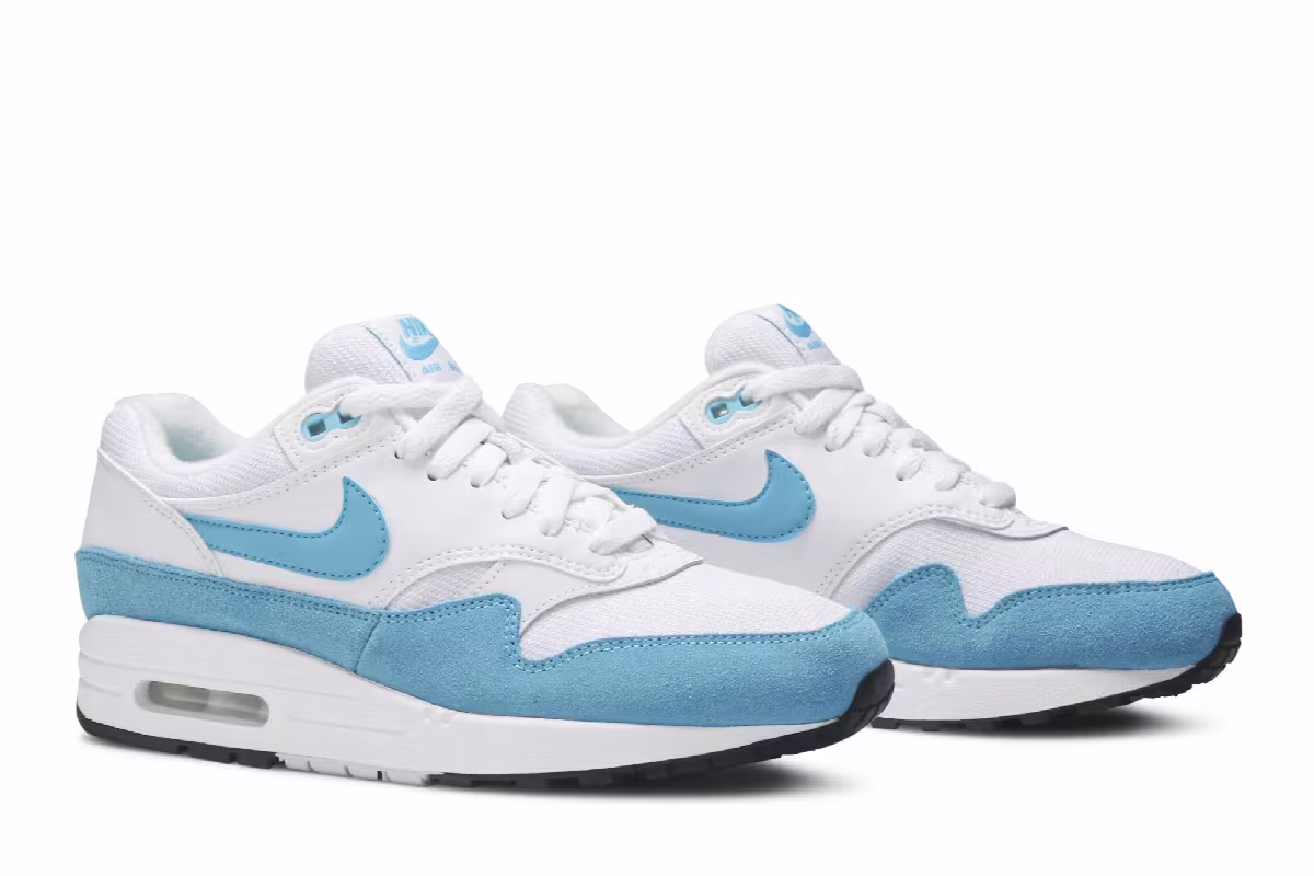 Nike Women's Air Max 1 Light Blue Fury, view 9