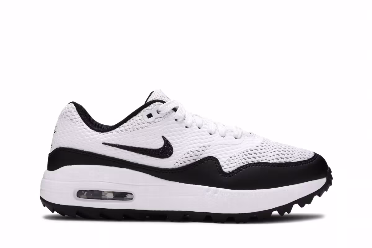 Nike Women's Air Max 1 Golf White Black, view 2