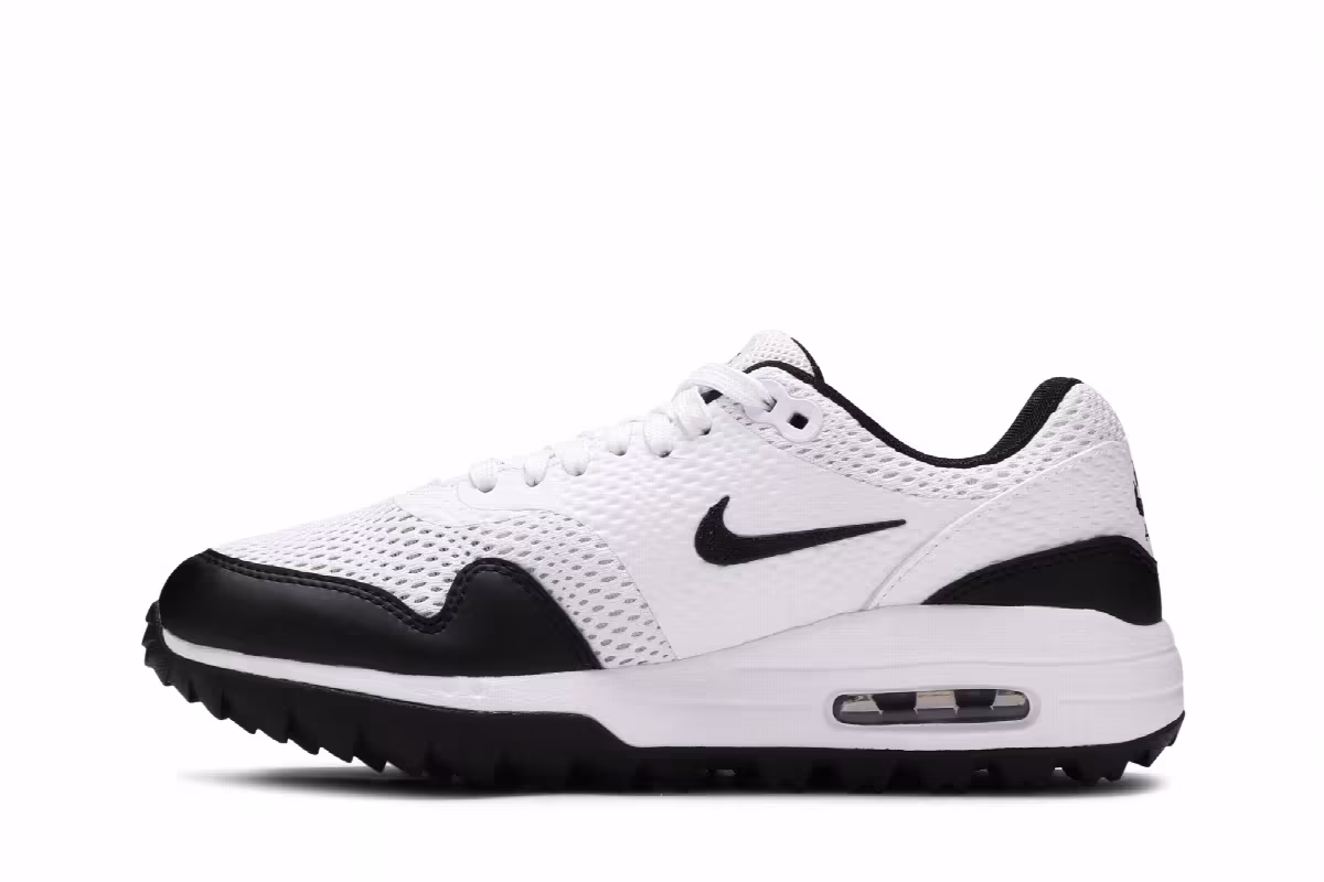 Nike Women's Air Max 1 Golf White Black, view 4