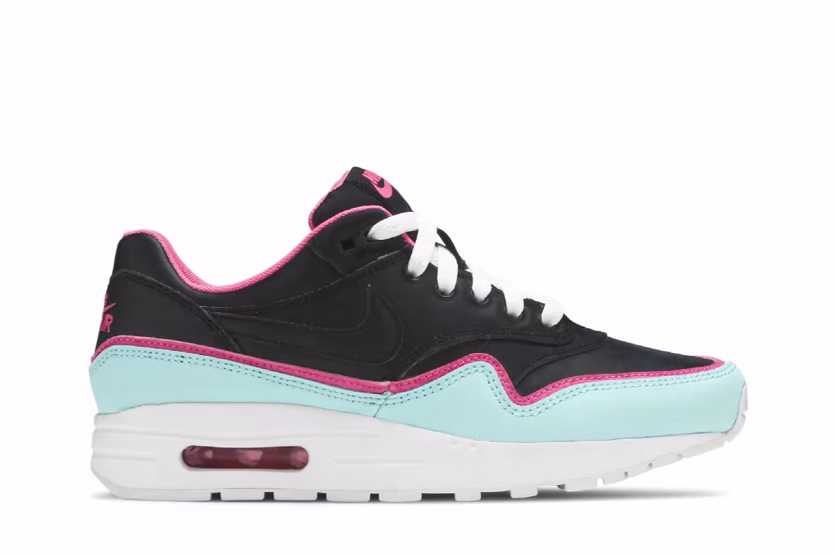 Nike Air Max 1 GS Double Layered - Aqua Fuchsia, view 2