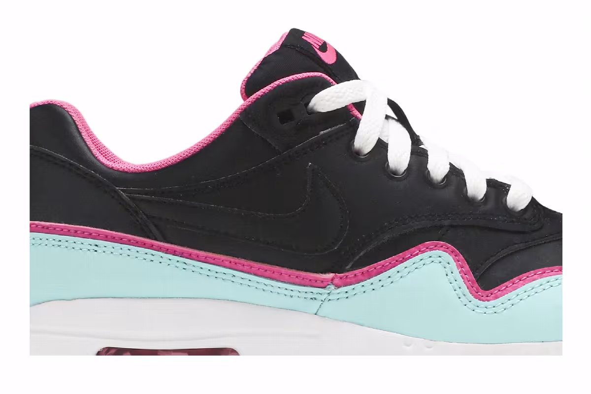 Nike Air Max 1 GS Double Layered - Aqua Fuchsia, view 3