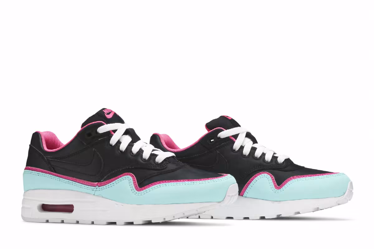 Nike Air Max 1 GS Double Layered - Aqua Fuchsia, view 9
