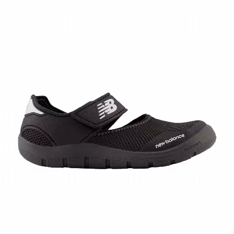 New Balance 208v2 Hook & Loop Sandal Big Kid Wide 'Black White'