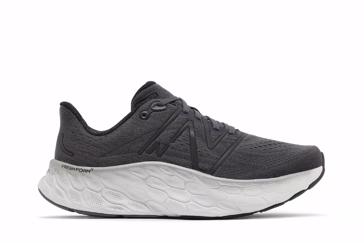 New Balance Fresh Foam X More v4 2E Wide Black Phantom, view 2