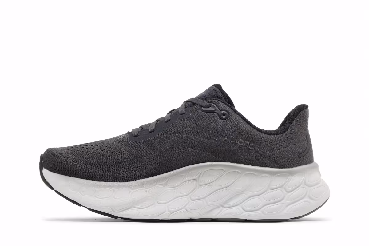 New Balance Fresh Foam X More v4 2E Wide Black Phantom, view 4