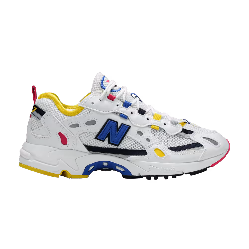 New Balance 827 White Blue Yellow