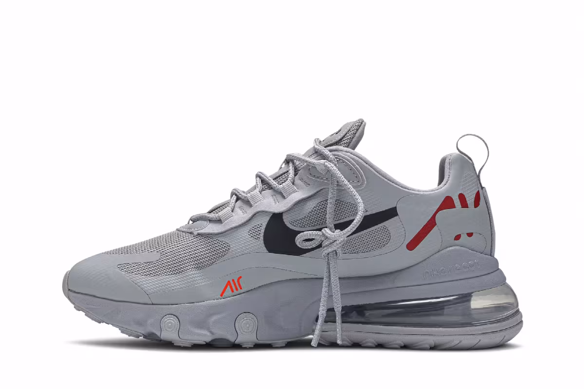 Nike Air Max 270 React Just Do It - Wolf Grey, view 4