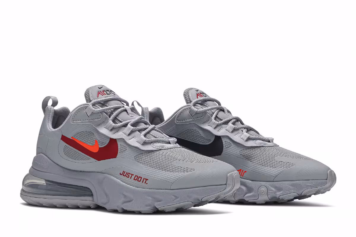Nike Air Max 270 React Just Do It - Wolf Grey, view 9